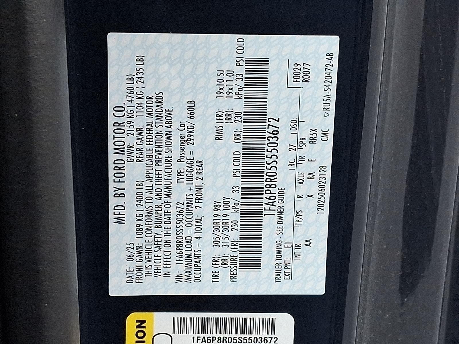 2025 Ford Mustang Dark Horse