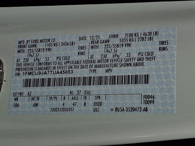 2026 Ford Escape Platinum