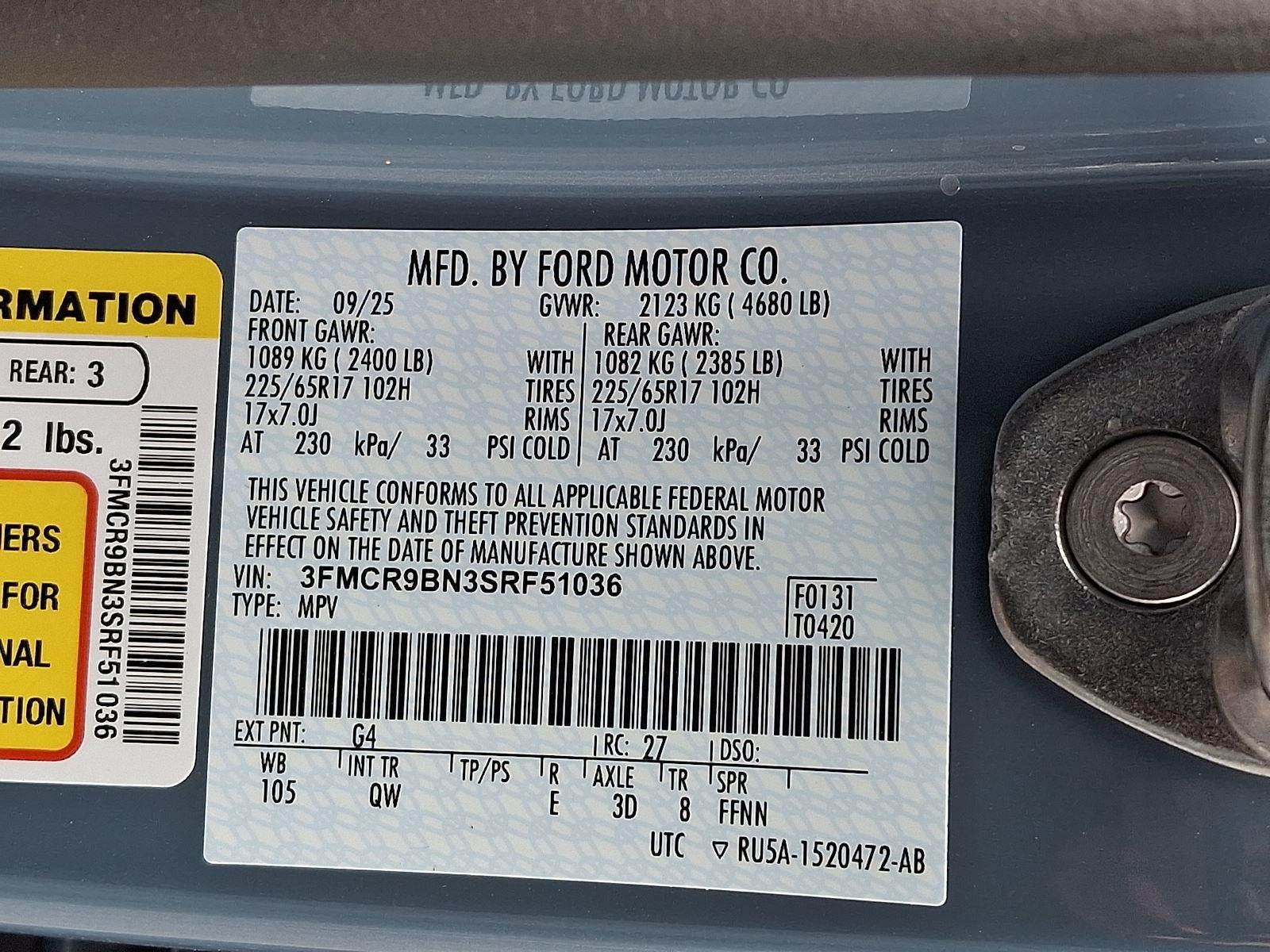 2025 Ford Bronco Sport Big Bend