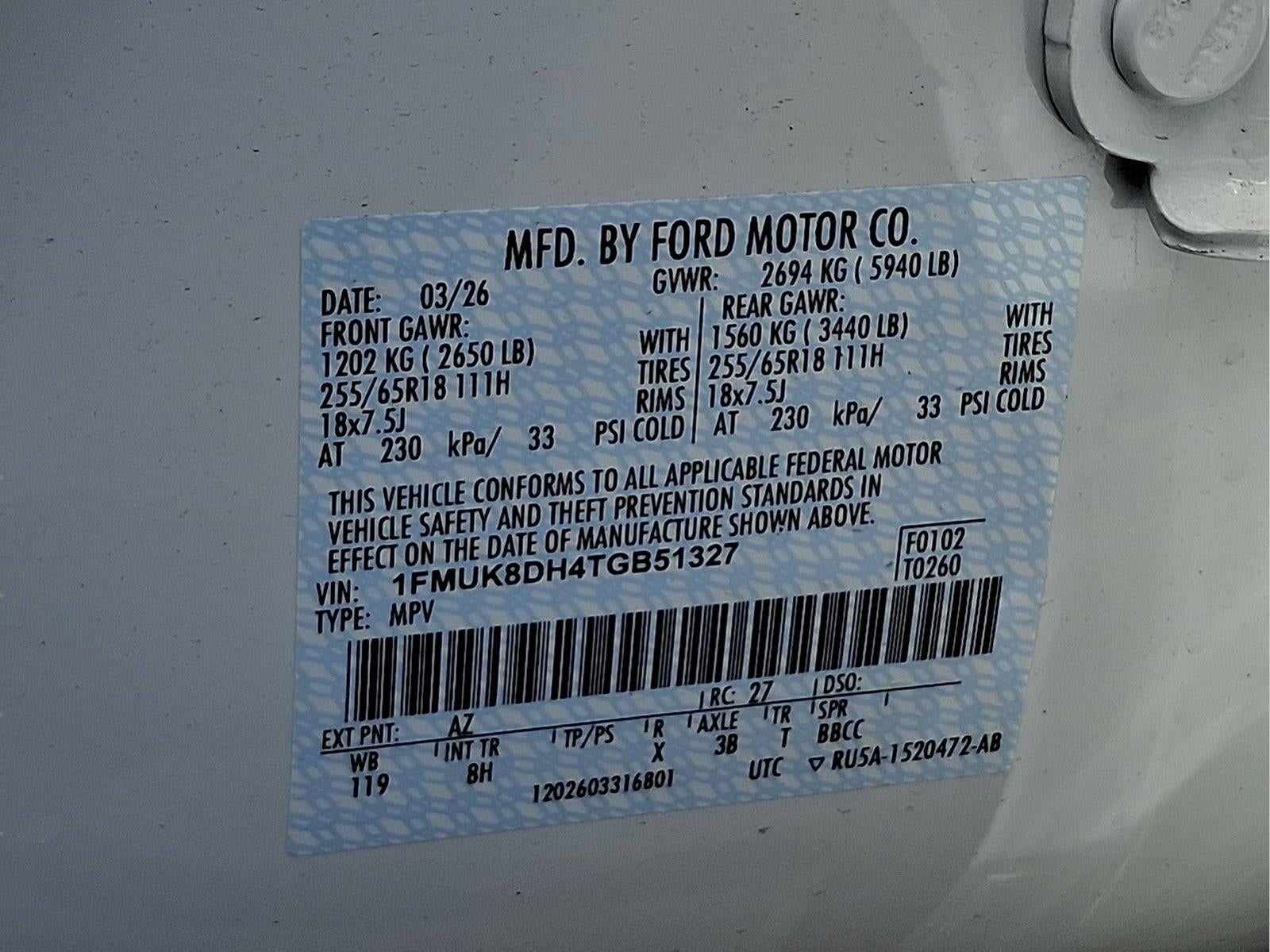 2026 Ford Explorer Active w/200A Pkg