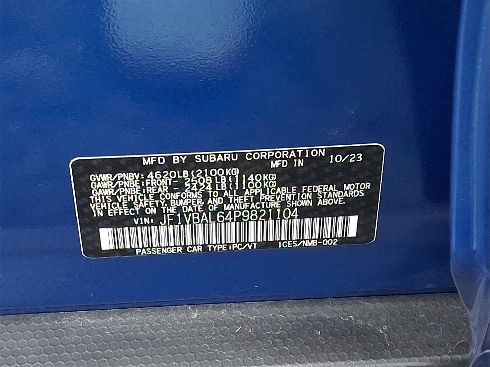 2023 Subaru WRX Limited