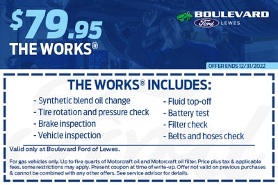 Ford Service Coupon Specials | Boulevard Ford of Lewes