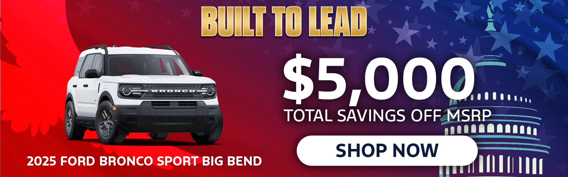 $5,000 off MSRP | 2025 Ford Bronco Sport Big Bend