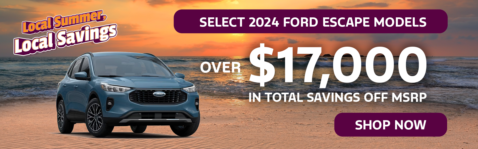 Over $17,000 off MSRP | 2024 Ford Escape Models
